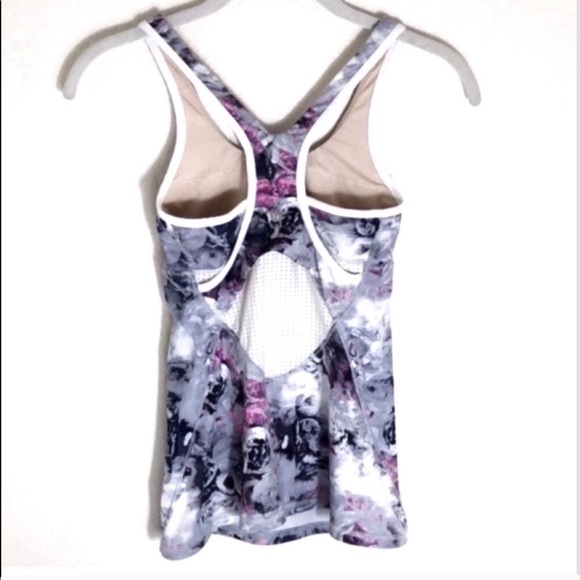 SOLD!!! Lululemon floral watercolor tank - Picture 2 of 7